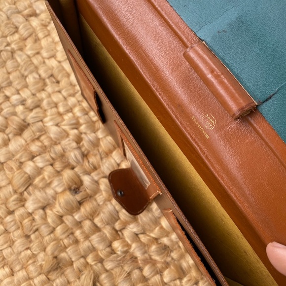 VTG 1950s Leather Writing Traveling Case Blotter Attache - Picture 6 of 10